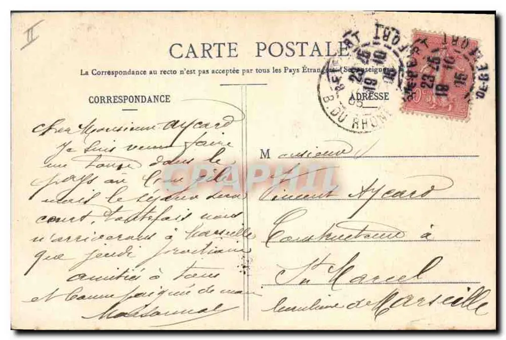 Belfort — Place d'Armes, Kirche und Schloss — Imp. Ad. Weilz, Saint-Dizier, Lager-Nr. 1701 - Rückseite
