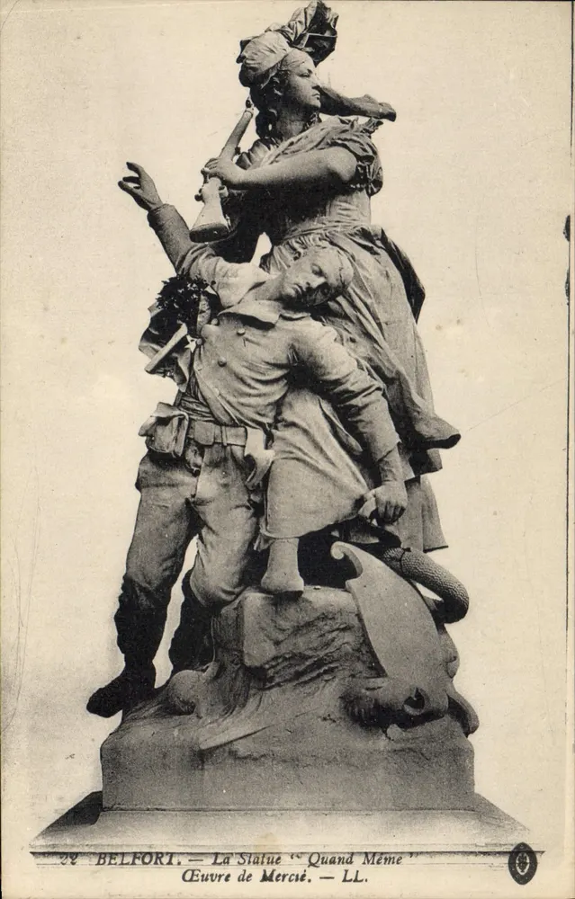 Belfort — A Estátua « Quand Même » — Obra de Mercié — LL. - Frente