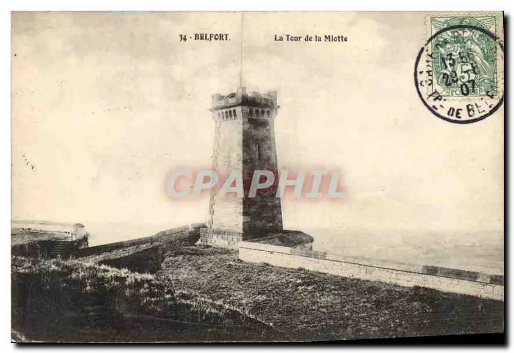 Belfort — La Tour de la Miotte — editor no visible - Anverso