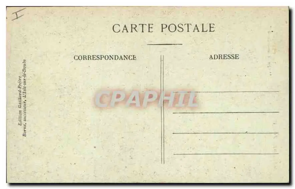 Belfort — De Statuïet « Quand-Même » — Uitgave Guillard-Préire, Borne-sur-De-Doubs - Achterkant