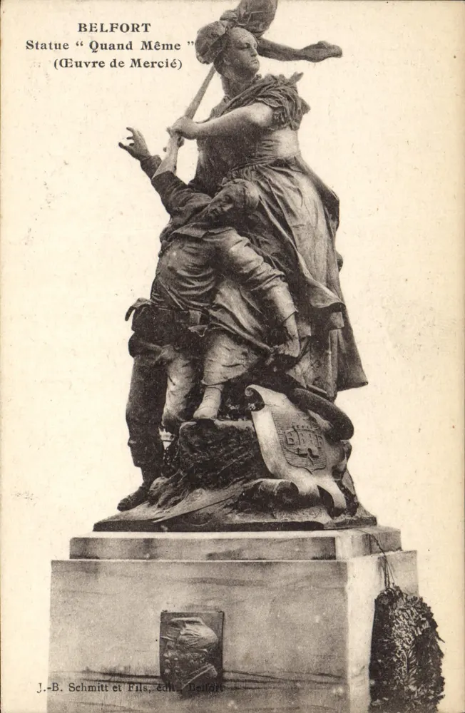 Belfort — Estátua 'Quand Même' — J.-B. Schmitt e Filhos, editores Belfort - Frente