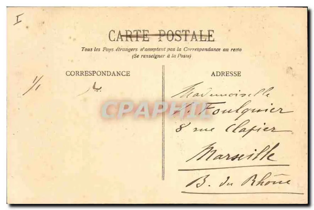 Ballon de Servance — À la Gouffe des Saules — A. e H. C. - Verso
