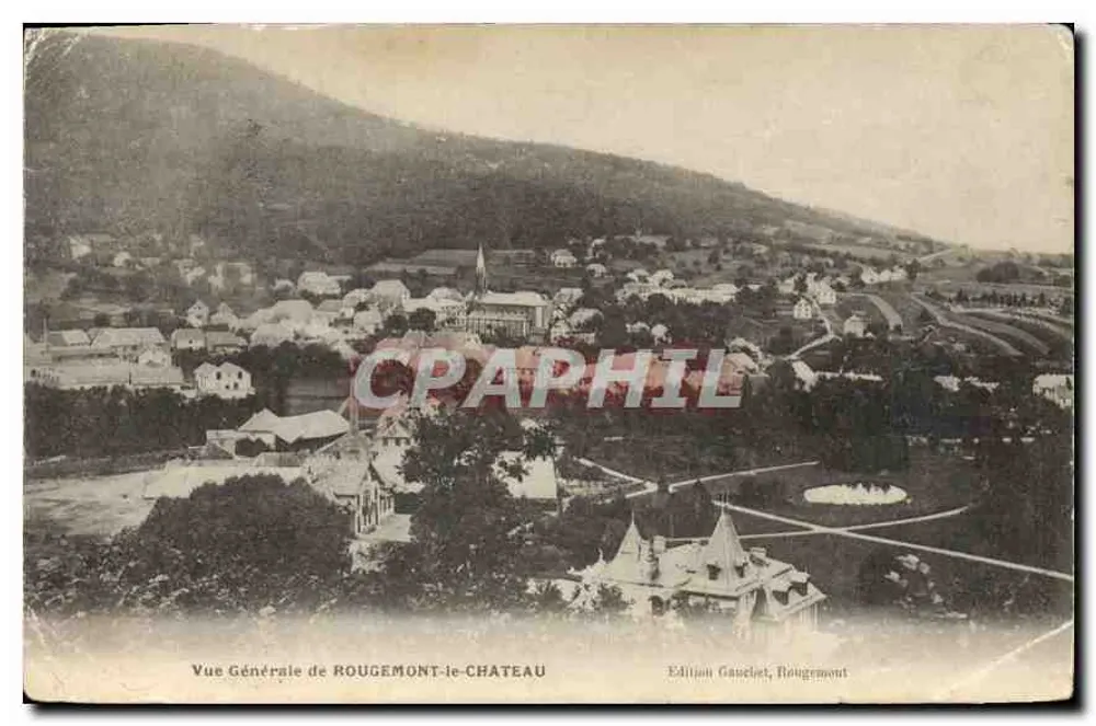 Vue Générale de ROUGEMONT-le-CHATEAU — éditeur Gauchet, Rougemont - Frente
