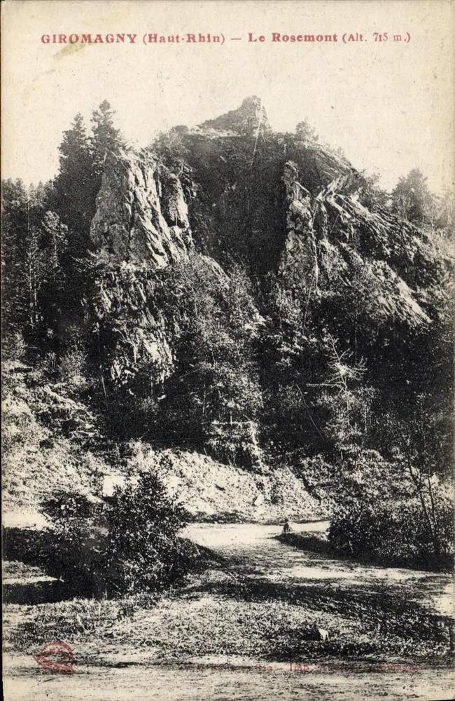 Giromagny (Haut-Rhin) — Le Rosemont (Höhe 715 m.) — Verlag: Impr. A. B. G. (Giromagny) - Vorderseite