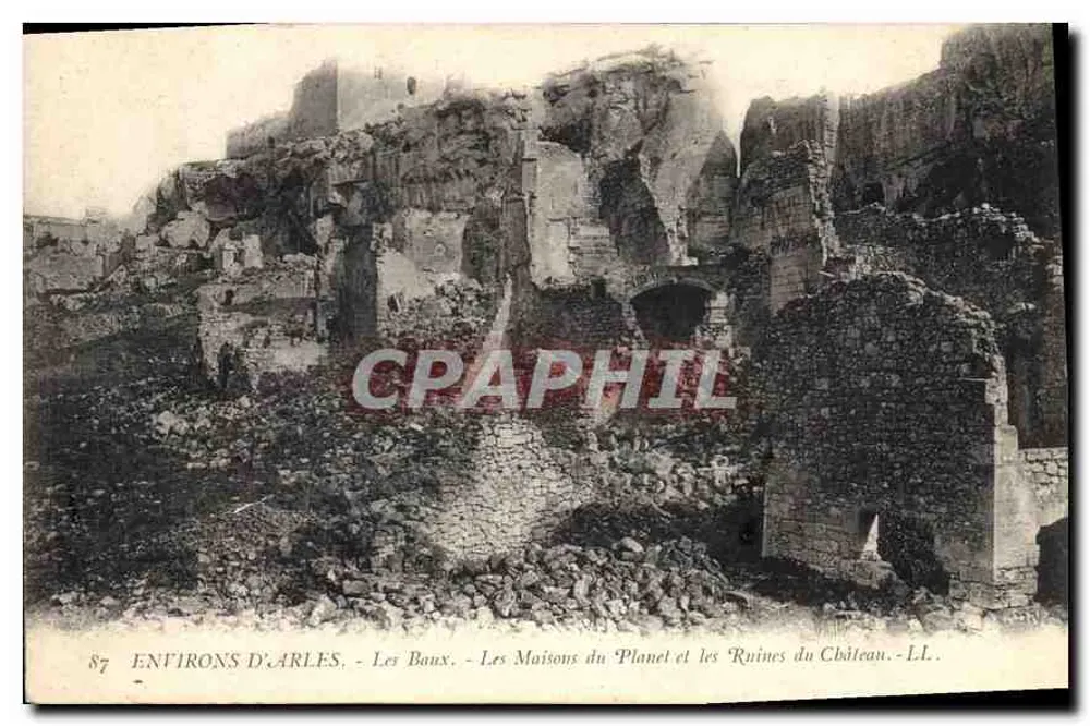 Les Baux - Die Häuser von Planet und Ruinen des Schlosses - LL - Vorderseite