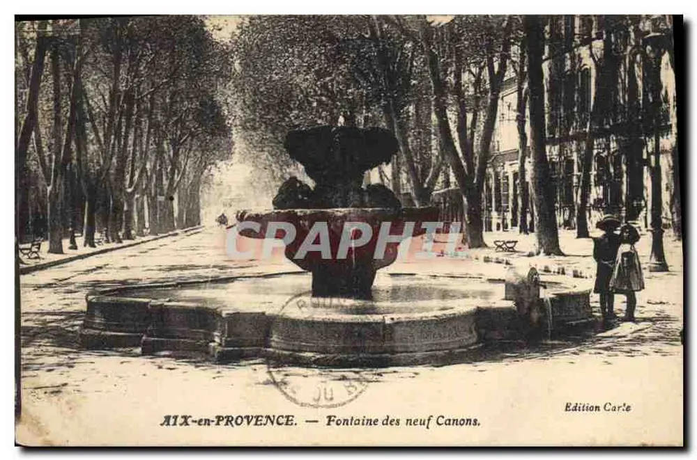 AIX-EN-PROVENCE — Fontaine des neuf Canons — Edition Carle - Vorderseite