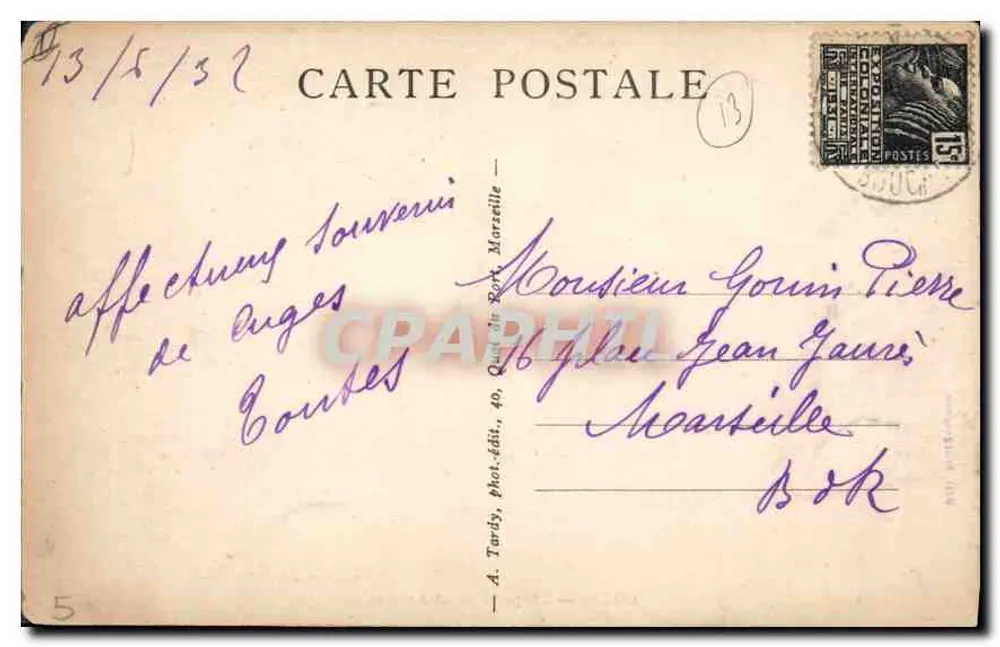 Cugues — Capela São Antônio — Edit. Bourguignan - Verso