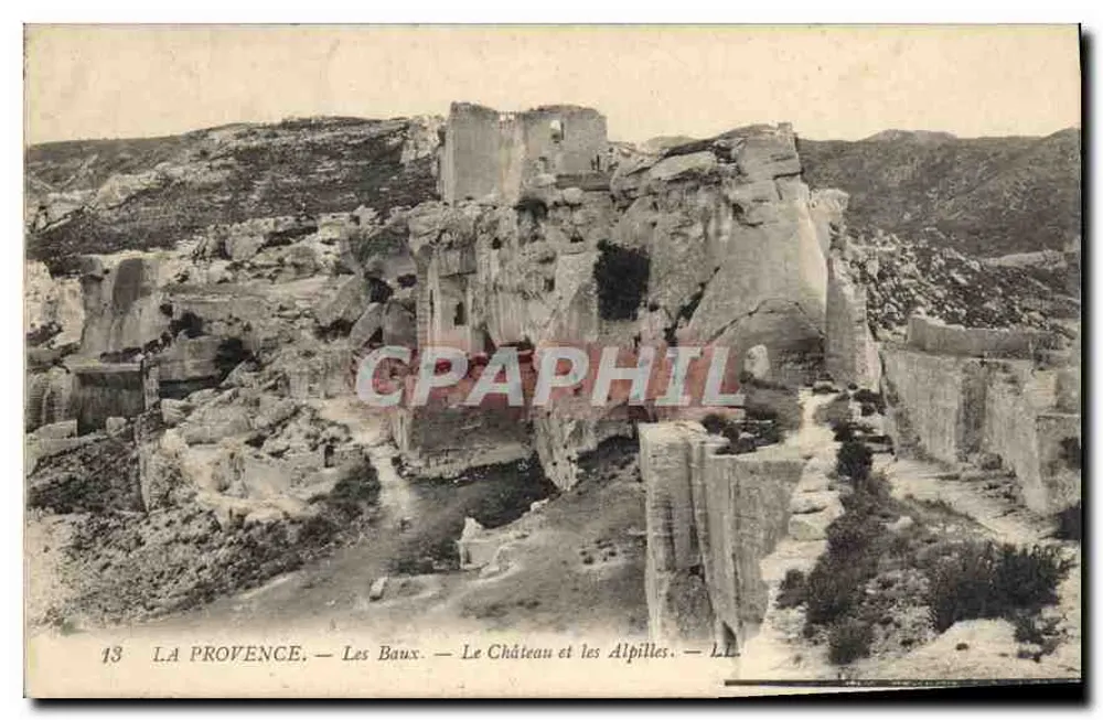 Les Baux — Das Schloss und die Alpilles — LL - Vorderseite