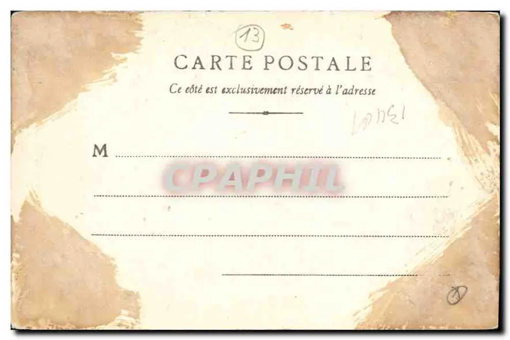 Arles — Les Aliscamps — Innenansicht der Kapelle St-Honorat — B. F. Chaldr-s-Saone - Rückseite