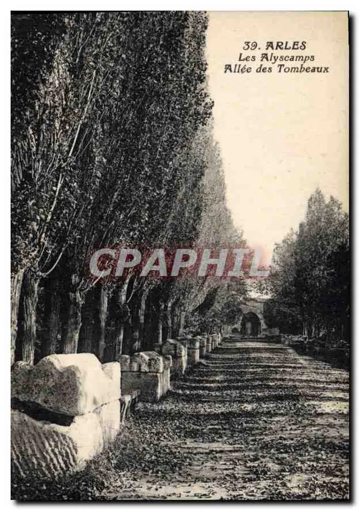 Arles — Les Alyscamps, Allée des Tombeaux — editor não visível - Frente
