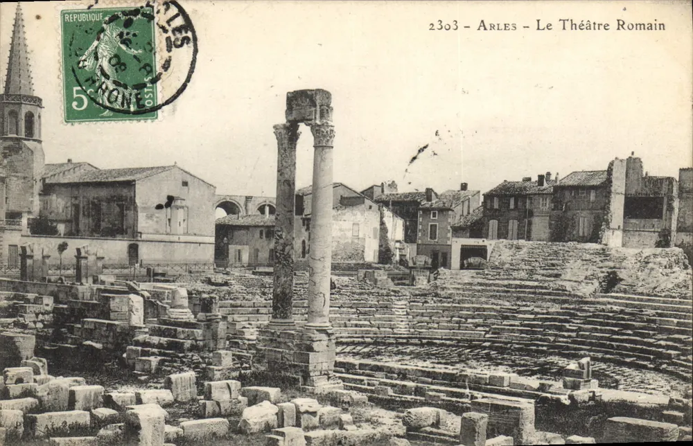 Arles - Het Romeinse Theater — serie 2303 — uitgever Romeinse Theater - Voorkant