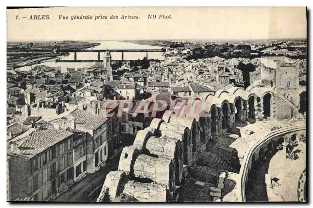 Arles — Visão geral tirada das Arênes — ND Phol. - Frente