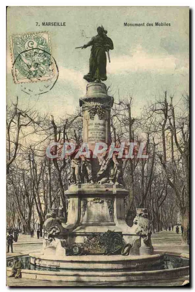 Marseille — Monument der Mobiles — uitgever Ollivier, n°7 - Voorkant