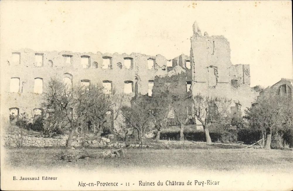 Aix-en-Provence — Ruinen des Schlosses Puy-Ricar — Verlag E. Jaussaud - 11 - Vorderseite