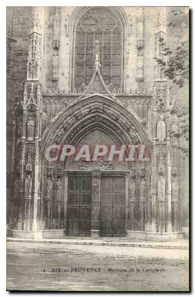 Aix-en-Provence — Portal der Kathedrale — unbekannter Verlag, Nr. 18 - Vorderseite