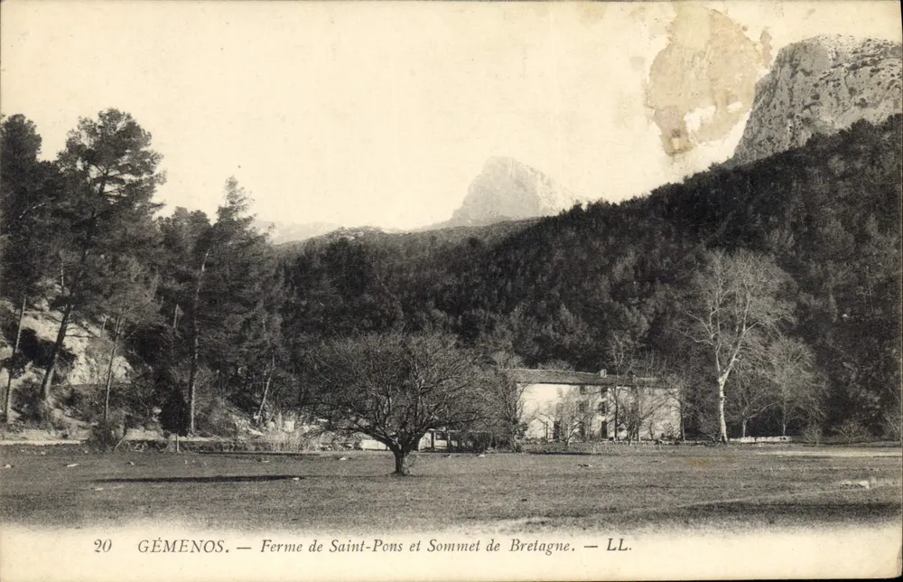 Gémenos — Farm von Saint-Pons und Gipfel von Bretagne — LL. - Vorderseite