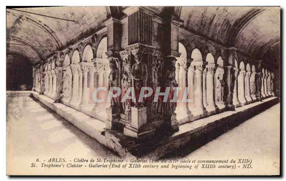 Arles - Cloître de St-Trophime - Galerias (fim do XII e início do XIII) - Frente