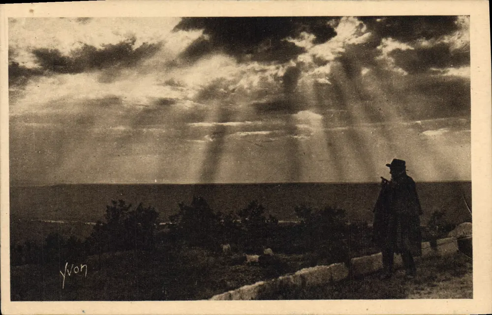 Paisagem com raios de sol — Provence — Yvon - Frente