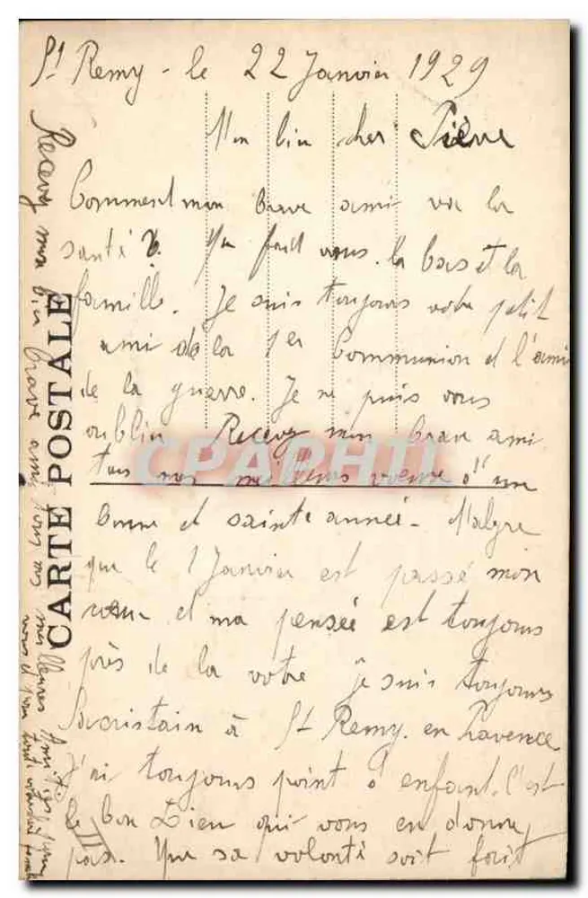 Provence — collage de cenas locais — editor L. A. Doll - Verso