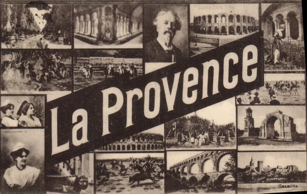 A Provência — collage de cenas locais — Selecta - Frente