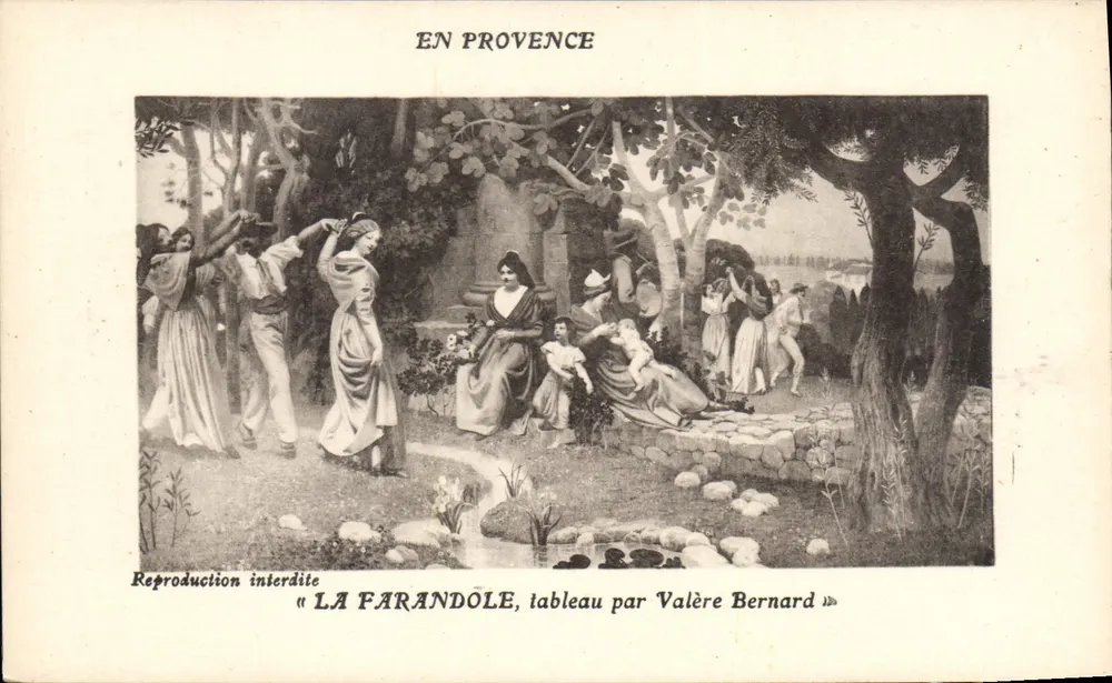 La Farandole — Gemälde von Valère Bernard — Art M. Bernard Edition, Marseille - Vorderseite