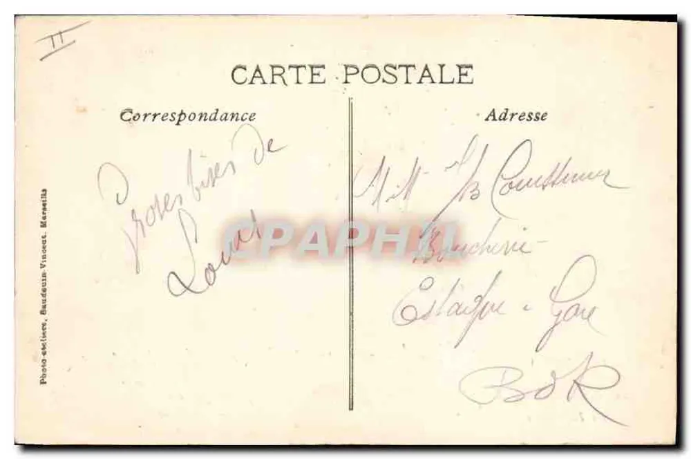 A Farandole — Em Provéncia — Coleção L.A. n°29 — Photo-écliers, Baudouin-Vincent, Marselha - Verso