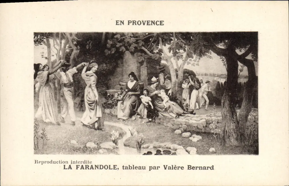 Die Farandole — Gemälde von Valère Bernard — Éd. d'Art M. Bernard, 1900, Marseille - Vorderseite