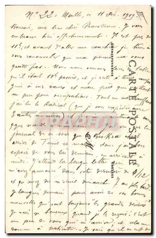 Na Provença — La Farandole — Edições Artísticas J. Brun e Cie, Carpentras - Verso