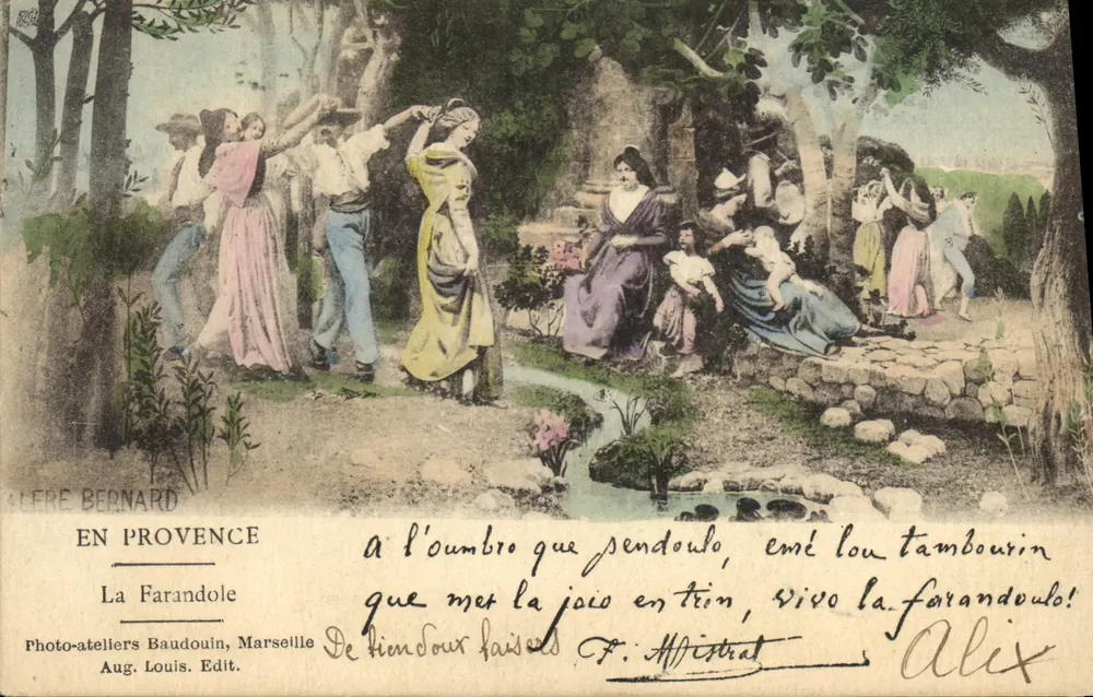 La Farandole — Em Provença — Photo-ateliers Baudouin, Marselha - Frente