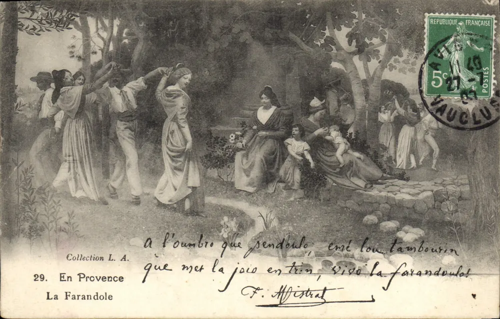 Em Provença — A Farandole — Foto Atelier Vincent, Marselha, n°29 - Frente