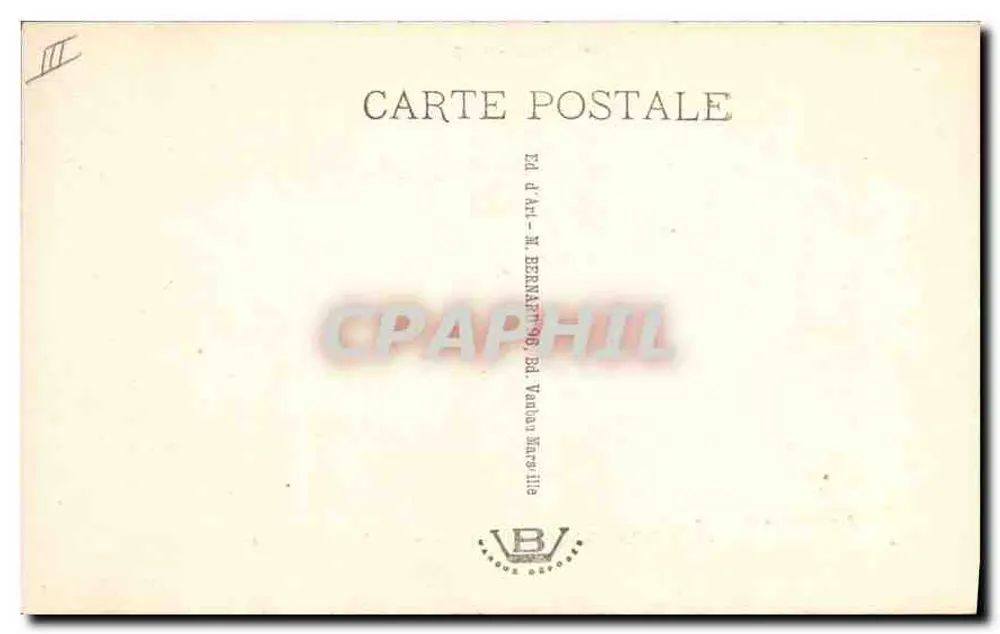La Farandole — Gemälde von Valère Bernard — Éd. d'Art M. Bernard, Marseille - Rückseite