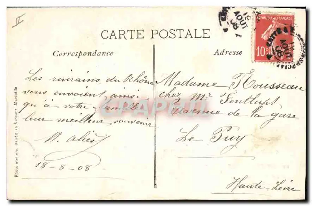 A Farandole — Na Provência — Coleção L.A. n°29 - Verso