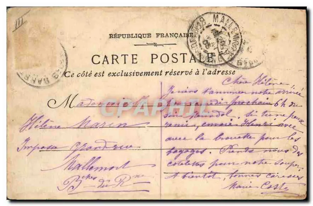A Farandole — Em Provença — Photo-ateliers Baudouin, Marselha, n° 148 - Verso