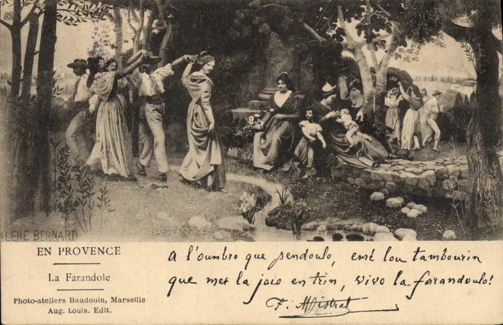 La Farandole — Em Provéncia — Photo-ateliers Baudouin, Marselha - Frente