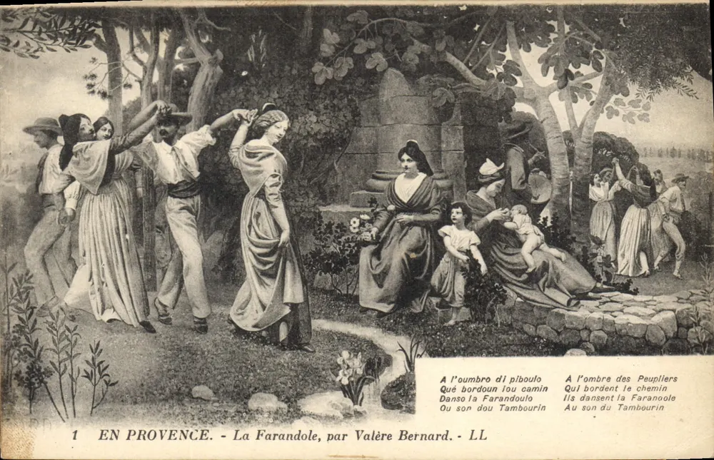 In der Provence - La Farandole, von Valère Bernard - LL - Vorderseite