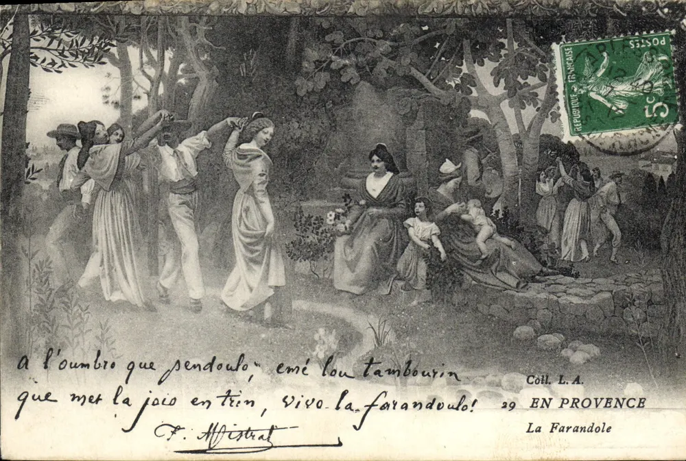 Dança provençal — La Farandole — Coll. L.A. en Provence - Frente