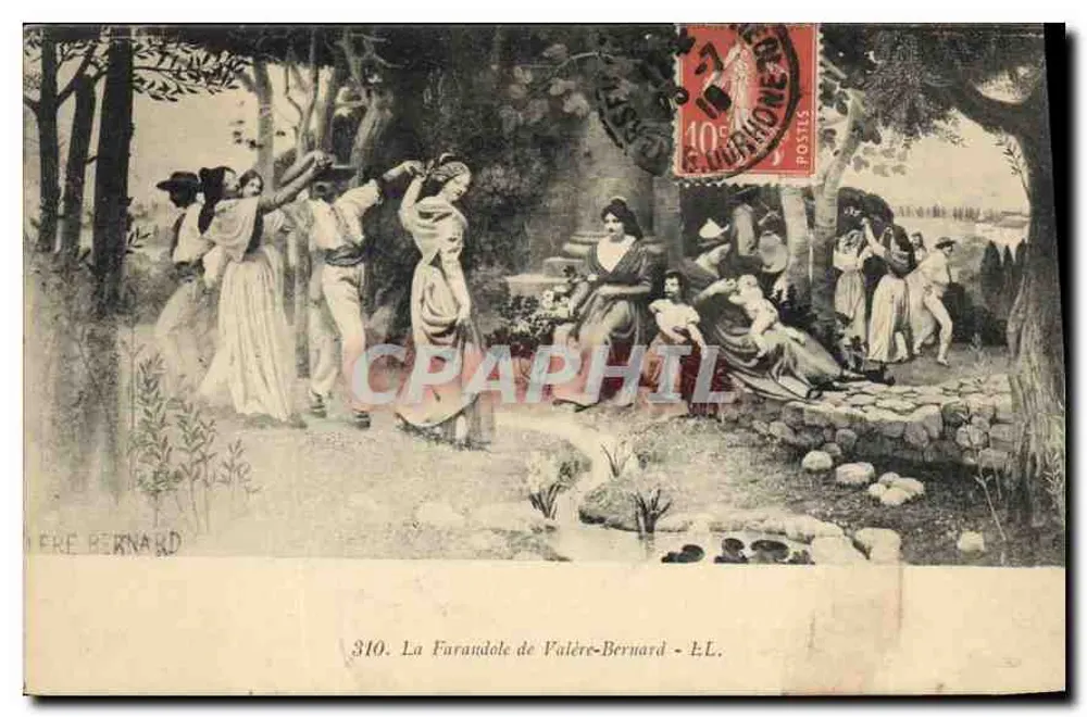 A Furandole de Valère-Bernard — cena de dança na floresta — E.L. n°310 - Frente