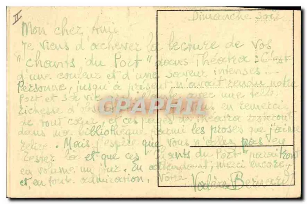 In der Provence — La Farandole, von Valère Bernard - Rückseite