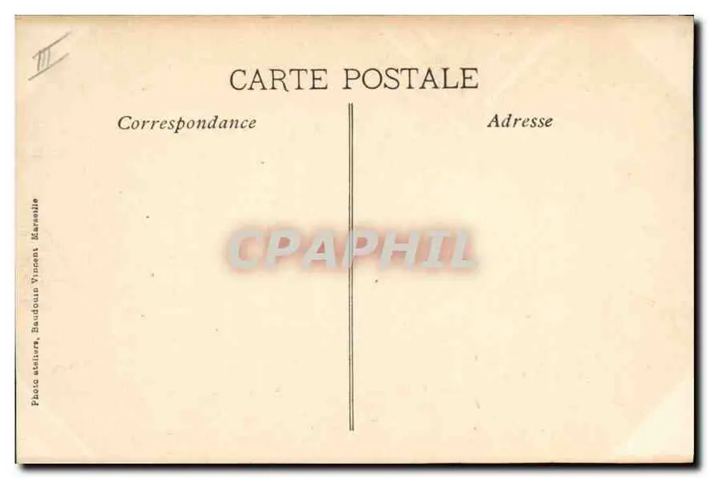 La Farandole — Em Provença — Coleção L. A. n°29, Fotografia Ateliê Baudouin, Marselha - Verso