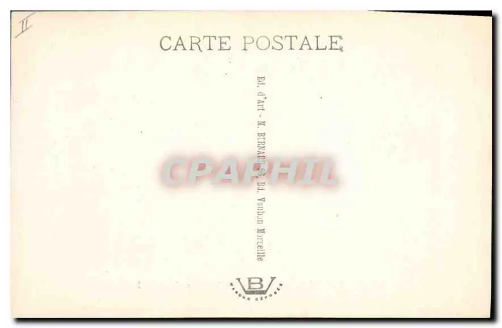 La Farandole — Gemälde von Valère Bernard — Ed. d'Art M. Bernard, 30, Bd. Van Don Marseille - Rückseite
