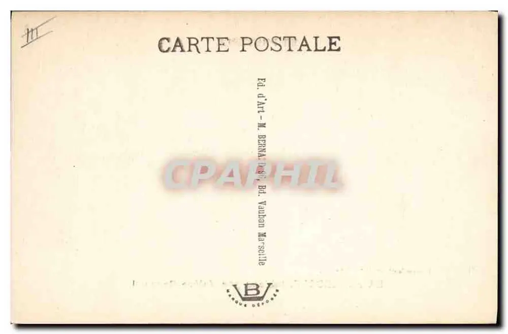 La Farandole — Gemälde von Valère Bernard — Éd. d'Art M. Bernard, Marseille - Rückseite