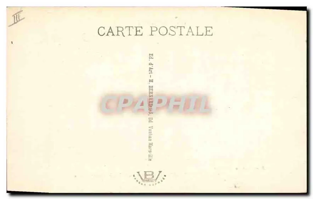 La Farandole — Gemälde von Valère Bernard — Éd. d'Art M. Bernard, Varennes-Haute-Loire - Rückseite
