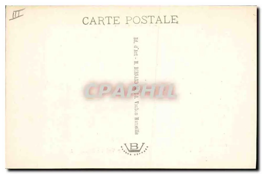 La Farandole — Gemälde von Valère Bernard — Éd. d'Art M. Bernard, 11, Vaucluse, Marseille - Rückseite