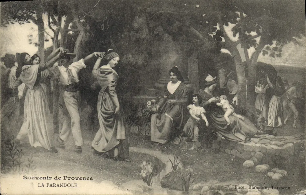 La Farandole — Lembrete de Provença — Fot. Blanchin, Terascon - Frente