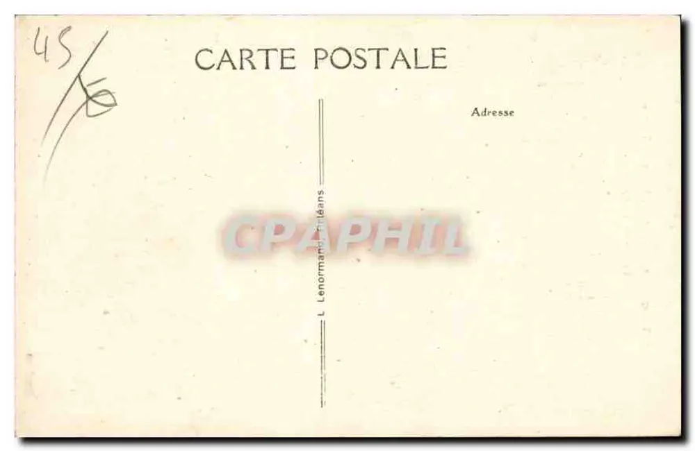 Beaungency (Loiret) — Tor von Tavers — Eingang zum Krankenhaus — Verlag L. Lenormand, Orléans, Nr. 173 - Rückseite