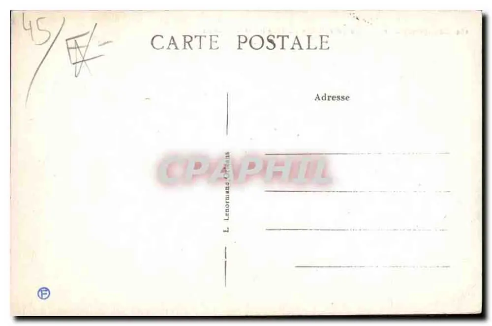 Beaugency (Loiret) — Turm von Cäsar, Die Kirche und das Schloss — L. Lenormand, Nr. 164 - Rückseite