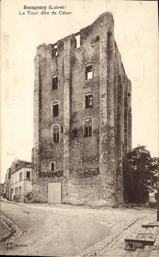 Beaugency (Loiret) — A Torre chamada de César — editada por L. Lenoirman - Frente