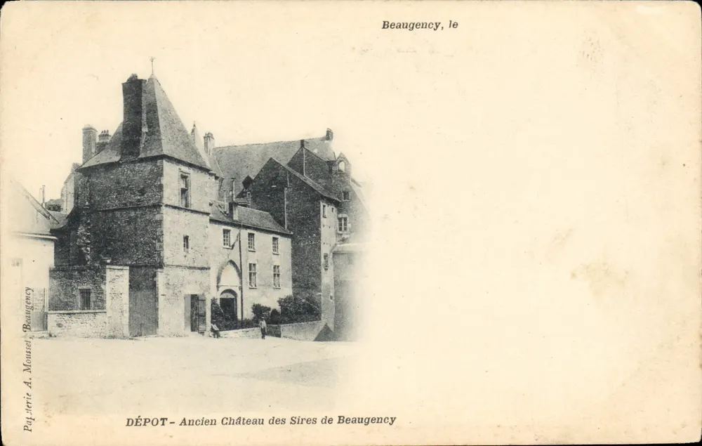Beaungency, der Depot - Alter Schloss der Herren von Beaungency — Pyjérie A. Moussot, Beaungency - Vorderseite