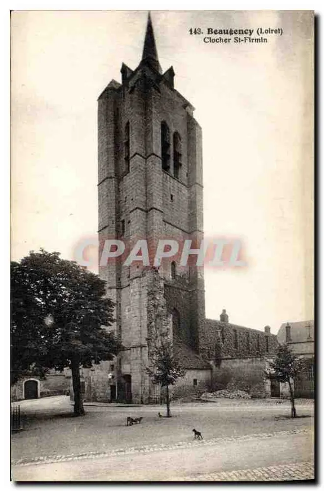 Beaugency (Loiret) — Turm der Kirche Saint-Firmin — L. Lenormand, Oridans - Vorderseite