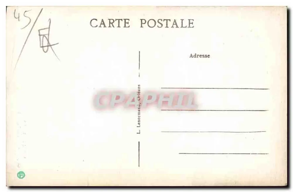 Beaugency (Loiret) — Turm der Kirche Saint-Firmin — L. Lenormand, Oridans - Rückseite